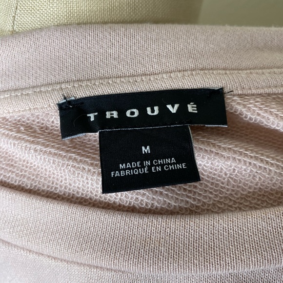 Trouvé pink ruffle sleeve sweatshirt - Picture 3 of 7
